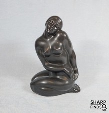 RARE! 11" Woman Sculpture