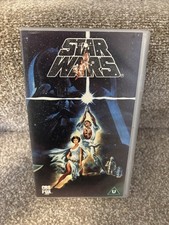 Star wars vhs video tape - star,
