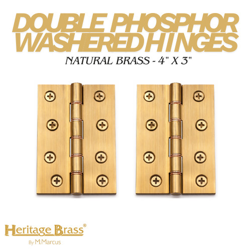 Heritage brass hinge double - hinge,