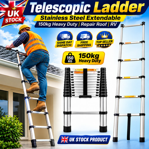 Telescopic ladder stainless - ladder,