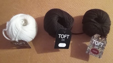 Toft 3 x 25gms  DK Wool - 1 x