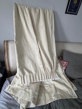 John Lewis XL Mackintosh Cotton W380xD212 blackout Lined Curtains cream beige