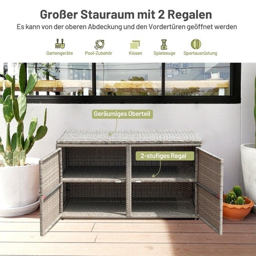 Northix rattan patio box 335l - rattan,