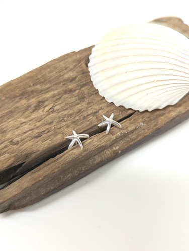 Small sterling silver - silver, starfish