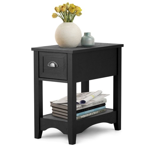 Side end table - table, drawer