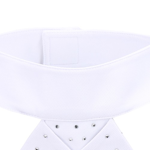 Horse riding stock tie - stock, white