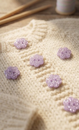 10mm lilac glitter - glitter, flower