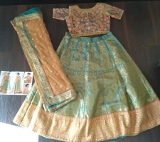  Beautiful Green/Beigh Party/Wedding Lengha, Brand New, Clearance