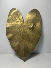 Art Nouveau Brass Wall Plaque
