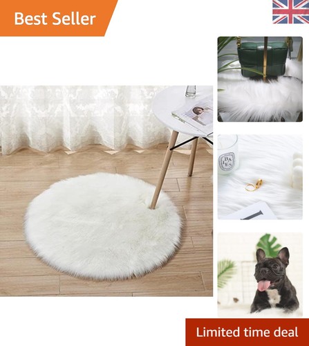 Warm cozy faux wool round - warm,