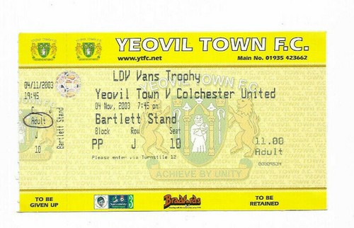 Ticket 2003 ldv vans - ticket, 2003/04