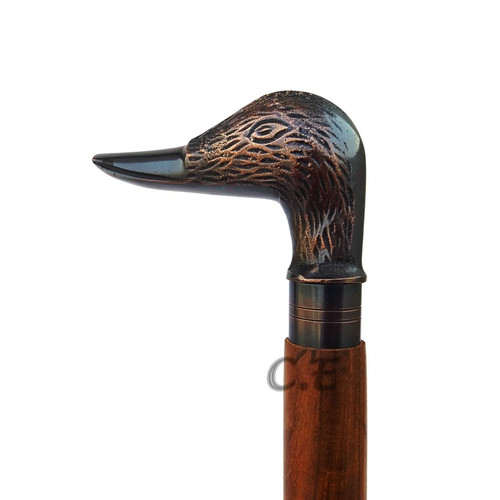 Antique with duck brass head - brass,