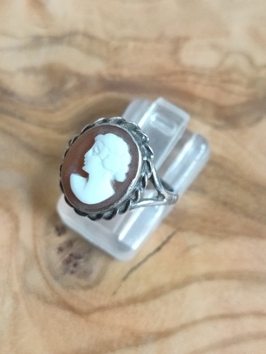 Vintage sterling silver cameo - vintage,