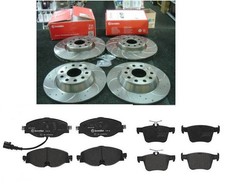 FOR Audi A3 Sportback 2.0 TDI FRONT REAR BREMBO DRILLED GROOVED BRAKE DISCS PADS