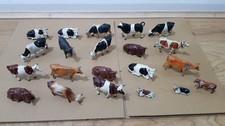 vintage britains & other lead farm cows cattle & bulls etc mixed lot