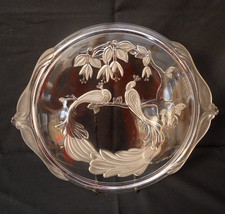 Mikasa Peacock crystal cake