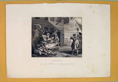 Original old antique print - original,