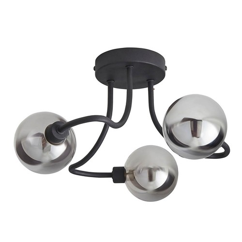 Led ceiling light matt black - light,