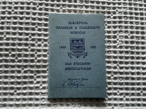 Blackpool grammar school - -, old