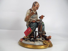 Vintage Capodimonte La Medea Cobbler Figurine Beyond Repair by Rori with COA