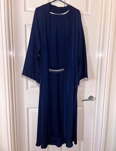 Women navy open front - navy,