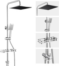 Adjustable Shower Riser Rail