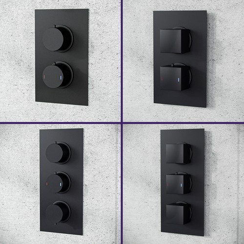 Concealed thermostatic matt - concealed,