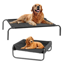 KCT RAISED DOG BED ELEVATED PET CAT INDOOR OUTDOOR PORTABLE WITH/WITHOUT SIDES