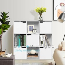 Dotcom White Cube Storage Unit Bookcase Book Shelf Rack Case Display Cabinet