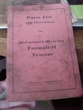 IH  PARTS CATALOG McCORMICK