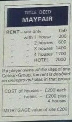 Monopoly 1970s replacement - 1970s,
