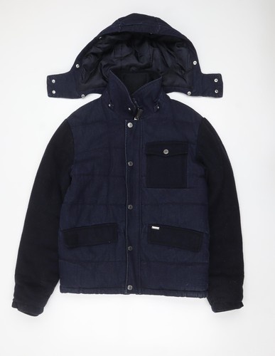 Zara man blue puffer jacket - blue,