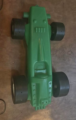 Green plastic toy racing - toy, car