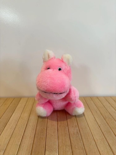Pink plush hippo soft - hippo, toy