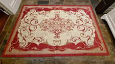 Stunning Immaculate Laura Ashley Haversham Red Gold Cream Brown Rug 238 x 160 cm