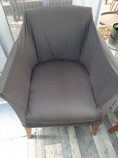 COVER ONLY- Grey Tub Chair strechy Cover - Chair not included