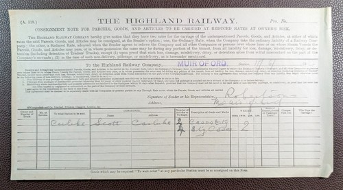 1914 highland railway - railway, muir