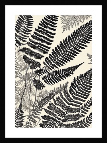 Beautiful fern fronds print - fern,