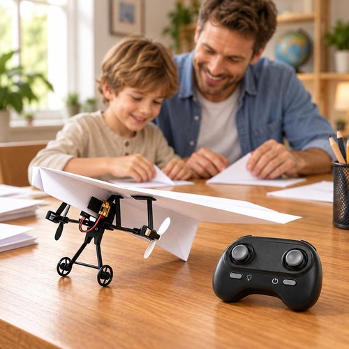 Paper plane power - power, diy