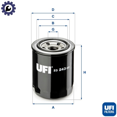 Oil filter 243 - oil, 23.243.00