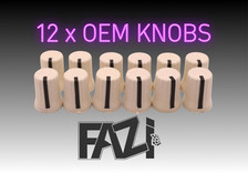 12 x WHITE OEM KNOBS DJ MXER