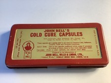 Vintage John Bell’s Cold Capsules Tin Worsley Road London