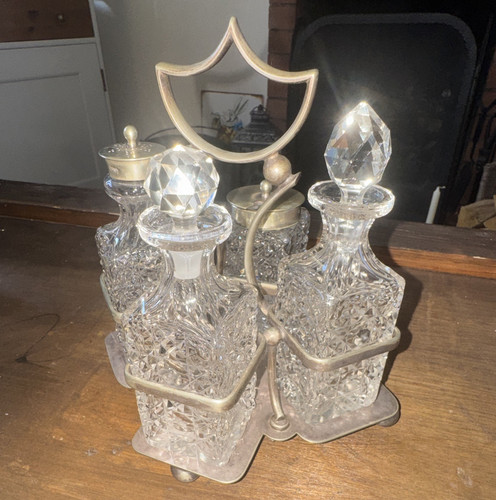 Epns silverplate stand cut - epns,