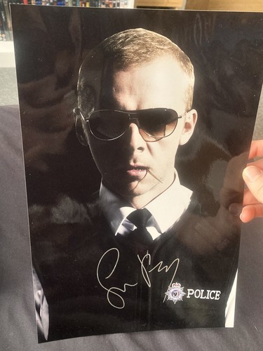 Simon pegg hot fuzz signed - fuzz,