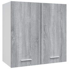 600mm Light Grey Kitchen Cabinet Unit Wall 2Door Cupboard 60cm itzcominghome