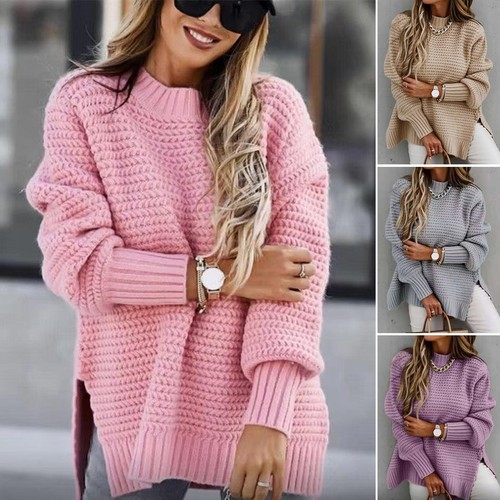 Women chunky knitted sweaters - women,