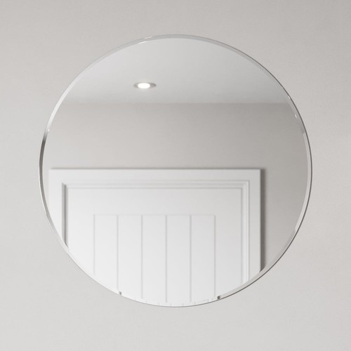 Round bevelled edge bathroom - bevelled,