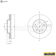 2x BRAKE DISC 23-1843C FOR VW