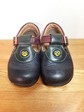 Clarks Flex Zone Baby Toddler Shoes Size 5.5 G Navy Leather