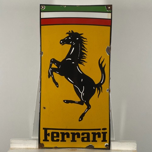 Ferrari enamel sign - -,
